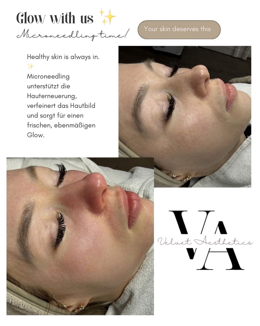 Stilvolles Interieur des Velvet Aesthetics Studios